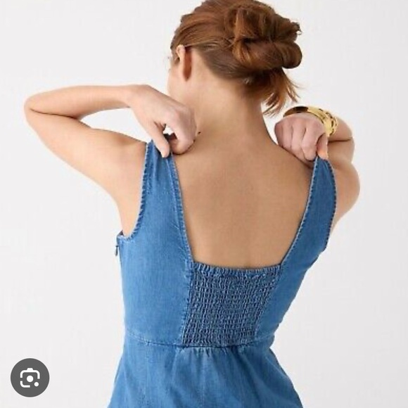 J. Crew Pleates Chambray Dress - Picture 2 of 5